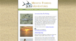 Desktop Screenshot of mexicofishingadventures.com